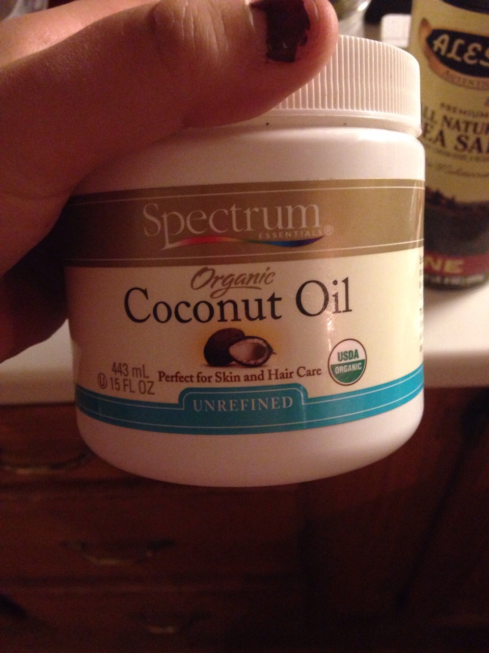 About 1/2 cup of coconut oil
