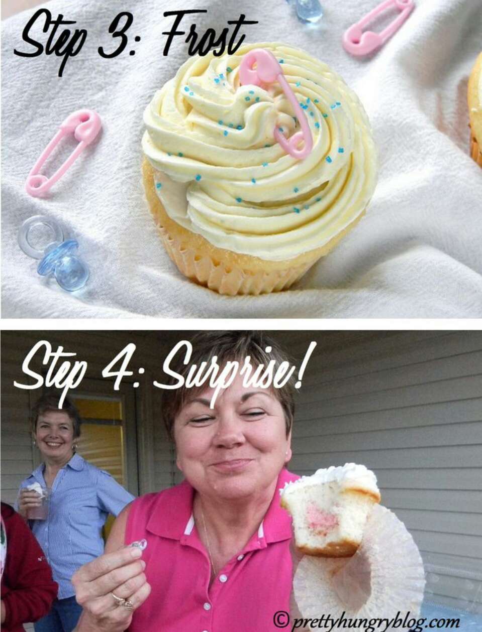 Easy Gender Reveal Cupcakes!!