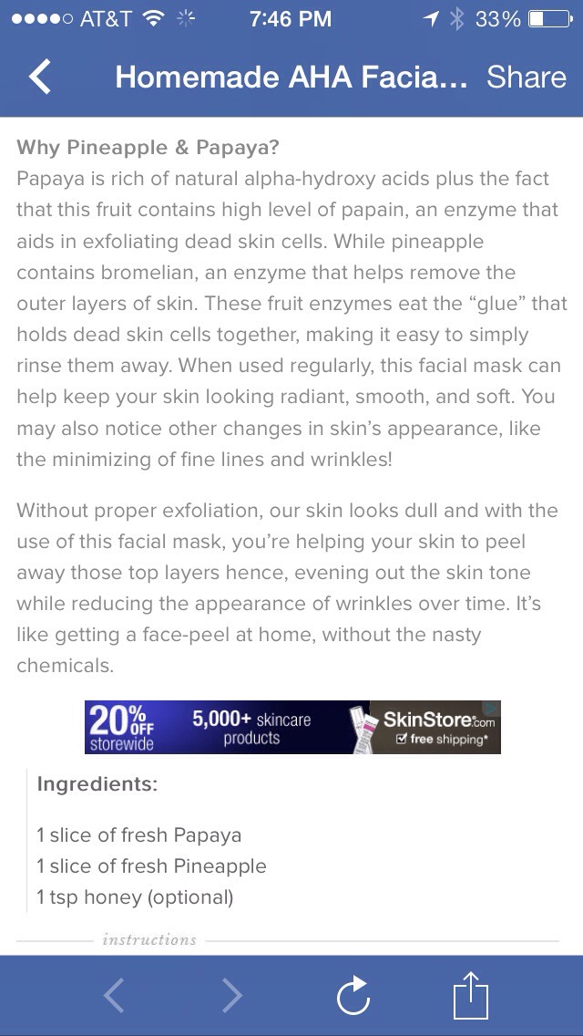 Homemade AHA Facial Peel Mask Recipe for a Fresh, Bright Complexion 👌