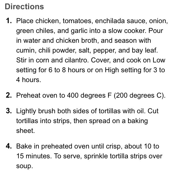 Homemade Slow Cooker Chicken Tortilla Soup