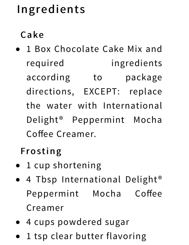 Peppermint Mocha Crunch Cake!