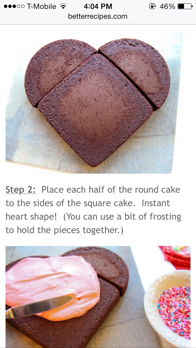 Valentines Day Heart Shaped Cake 💗