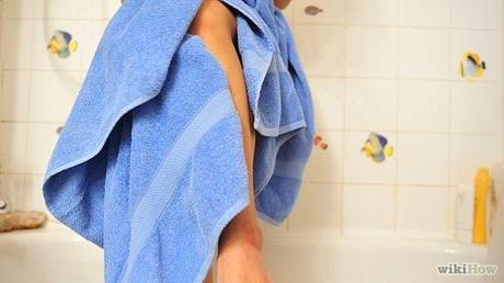 Pat dry your legs with a towel