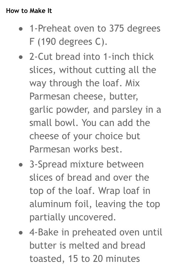 Cheesey Garlic Bread!!!