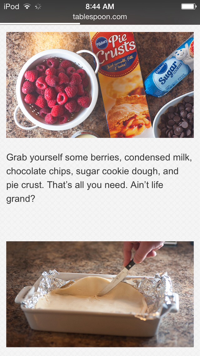 Easy To Make Dark Chocolate Raspberry Pie Bars!!! Sounds Yummy(: