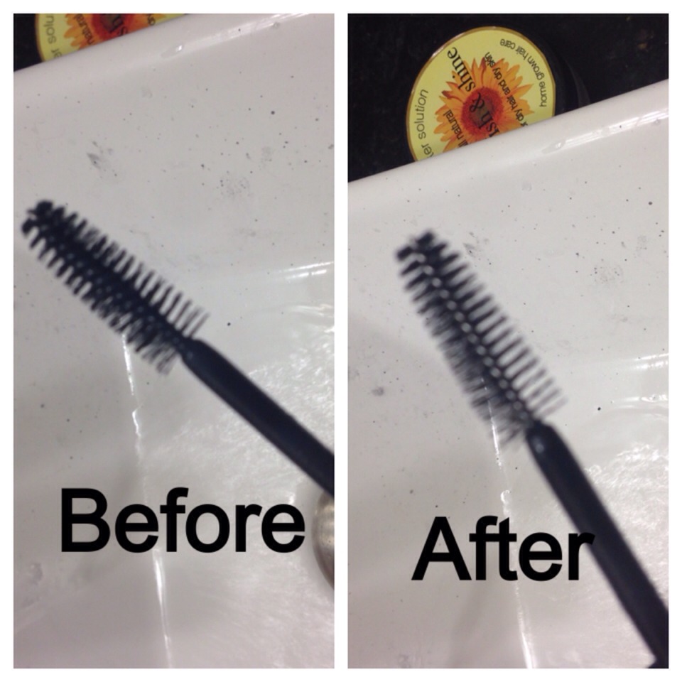 This is what the brush should look like when it's COMPLETELY clean
