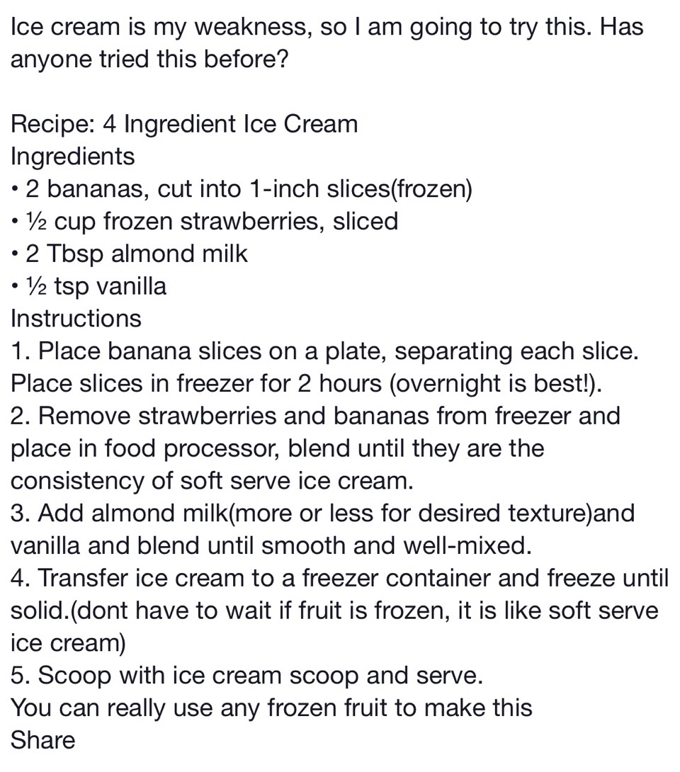 Healthy Ice Cream Substitute 