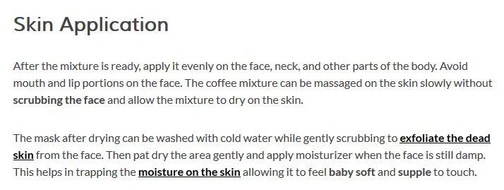 Magical Coffee Face Mask