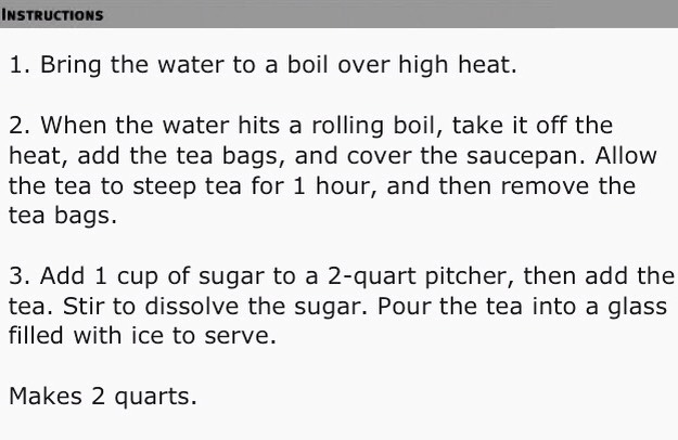 McDonald's Sweet Tea Recipe