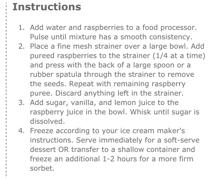 Raspberry Sorbet