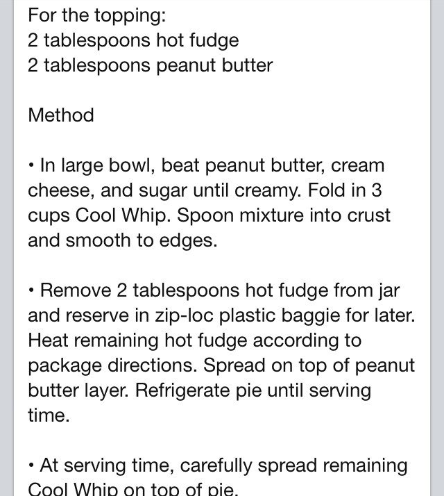 Hot Fudge Peanut Butter Pie!