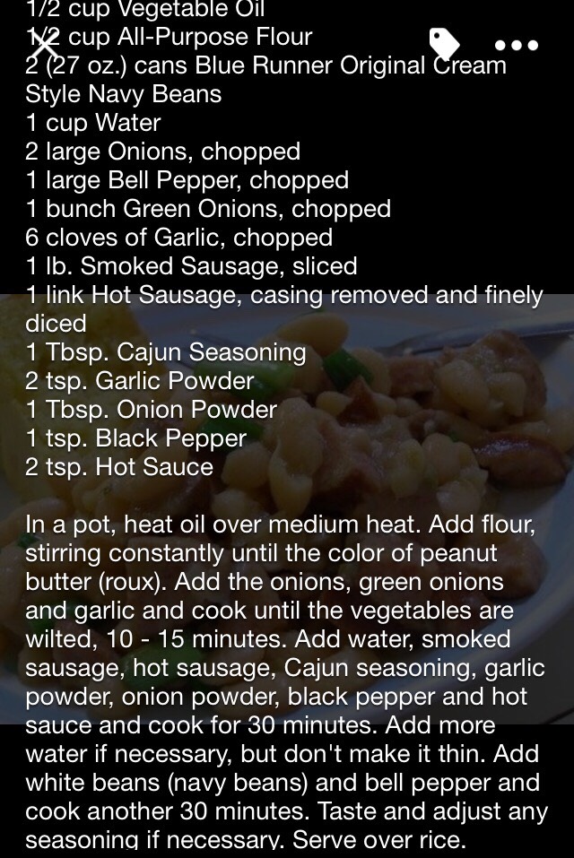 Cajun White Beans And Sausage!