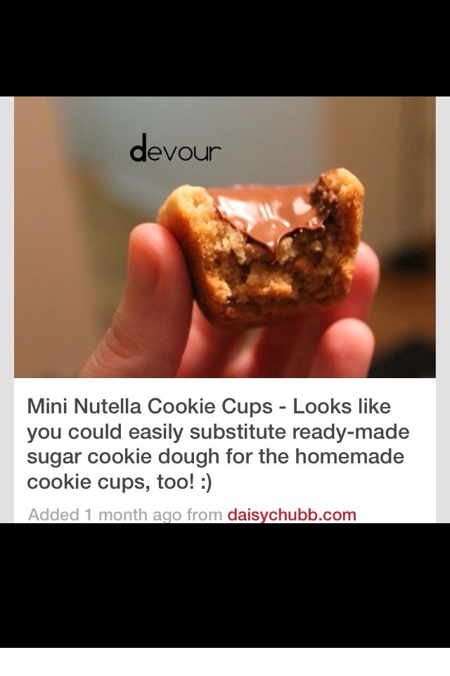 Mini Nutella Cups!