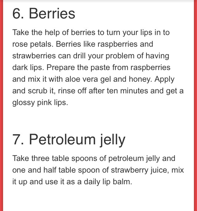 Natural Remedies For Dark Lips❗️