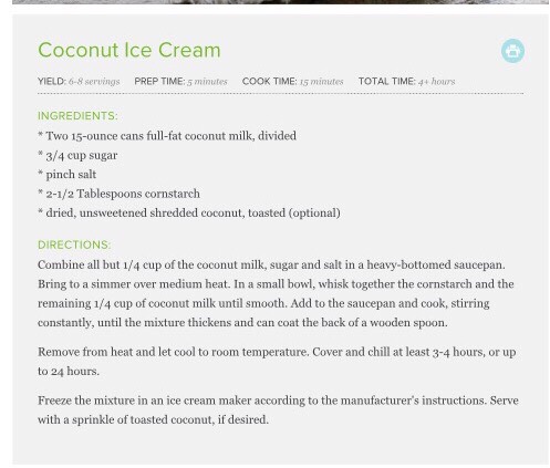 Coconut Ice Cream 