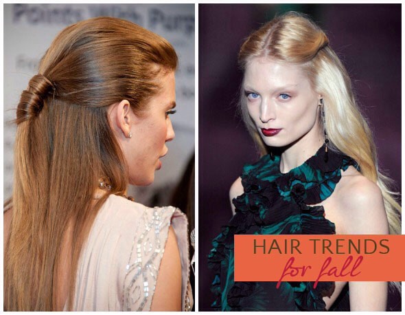 6. The half-up half-down.
Pull the top section of your hair back and leave the rest down. Only pull back a small portion of your hair on top so that the rest of your hair doesn’t look thin. The half-up, half-down hairstyle looks great worn casually or dressy.