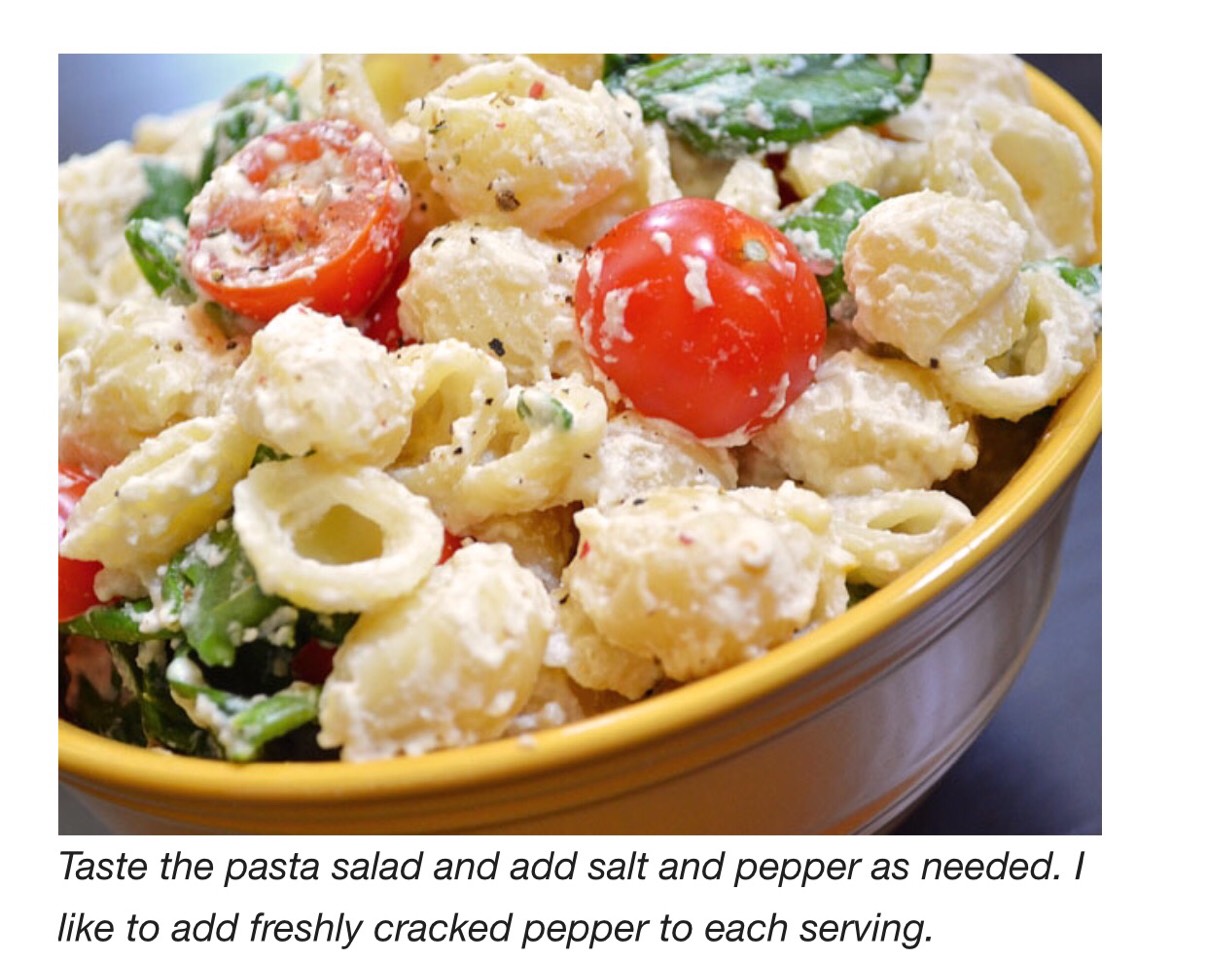 Roasted Garlic Pasta Salad