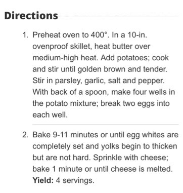 Baked Cheddar Eggs And Potatoes 