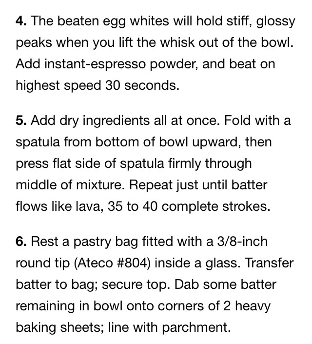 Mocha Macaroons Recipe 