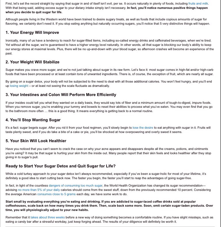 5 Reasons To Quit Sugar