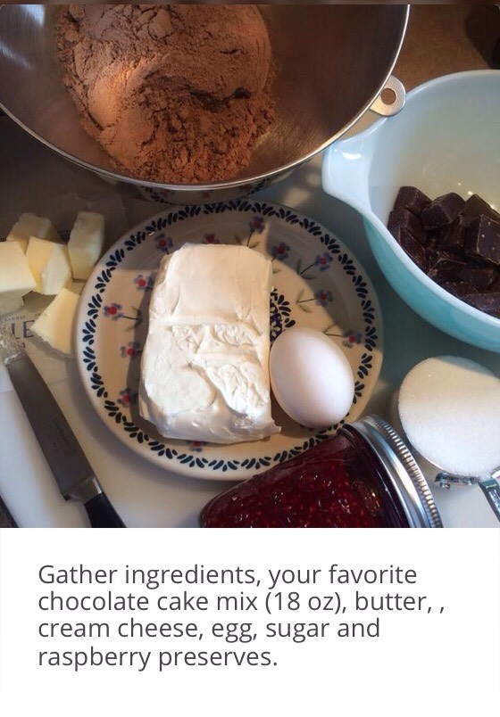 Midnight Chocolate Raspberry Cream Cheese Bars
