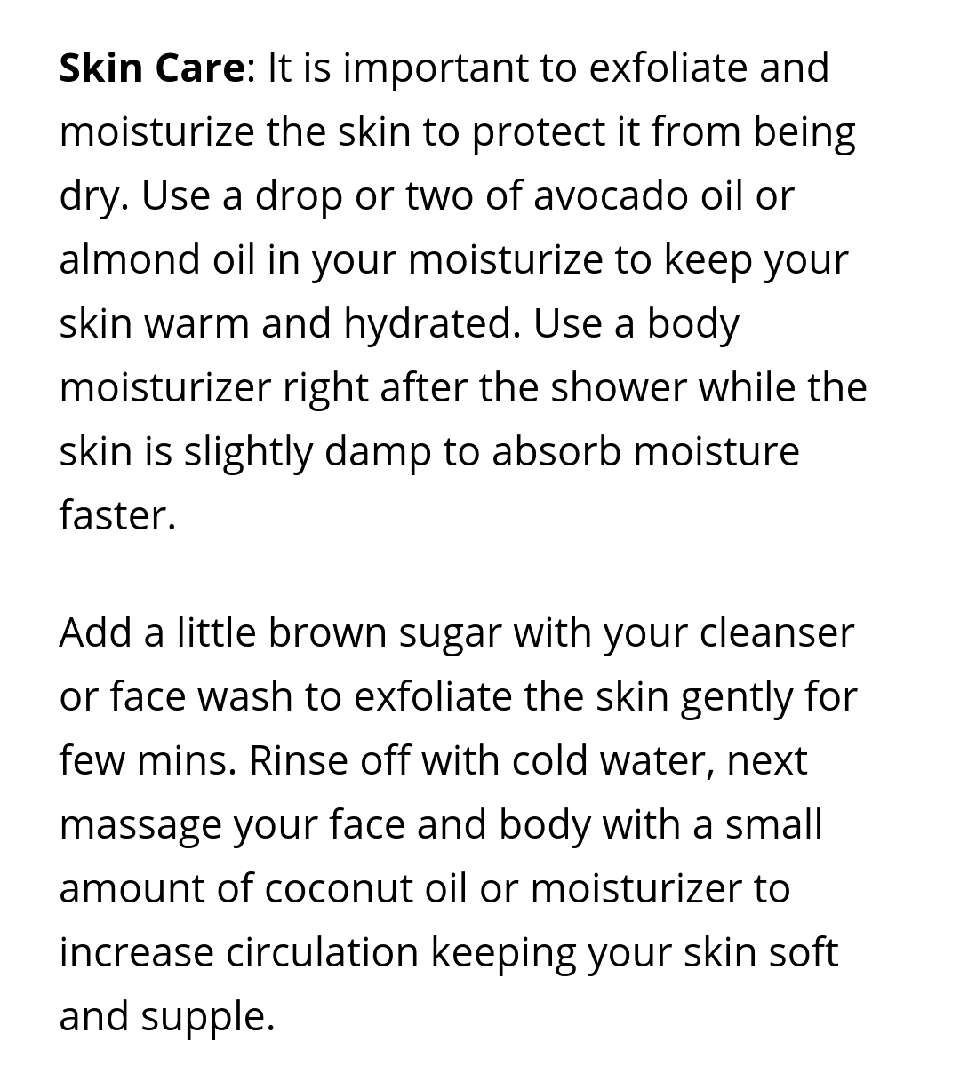 Winterize skin