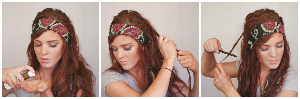 Bohemian Gypsy Style Hair Tutorial 