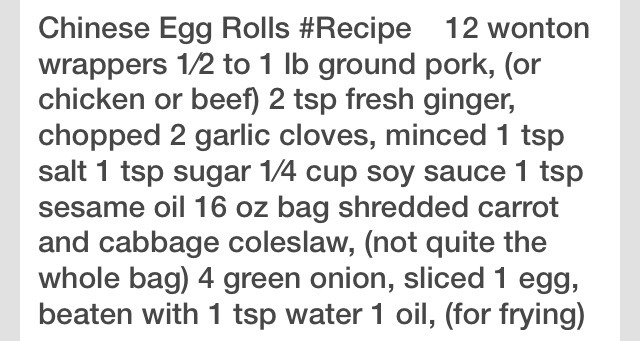 👍💥✨Egg Roll Recipe✨💥👍