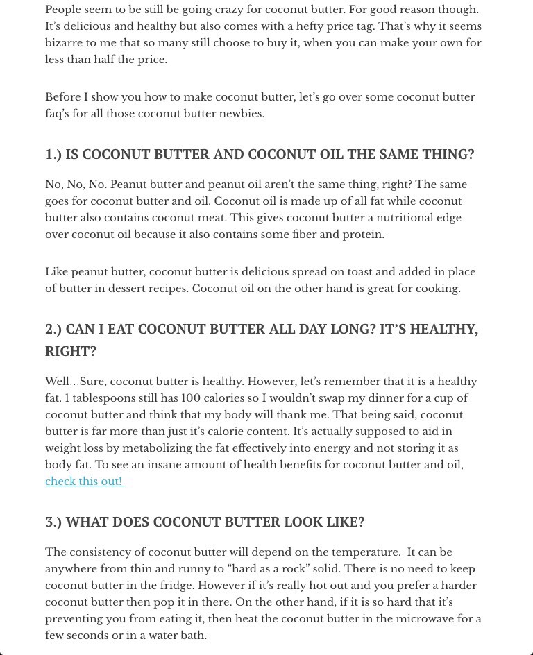 Coconut Butter 