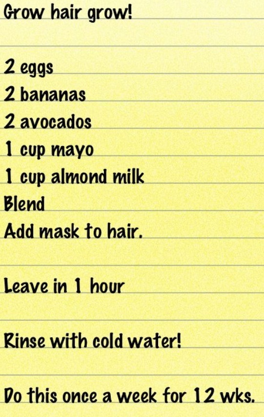 Personal Recipe For Making Hair Grow