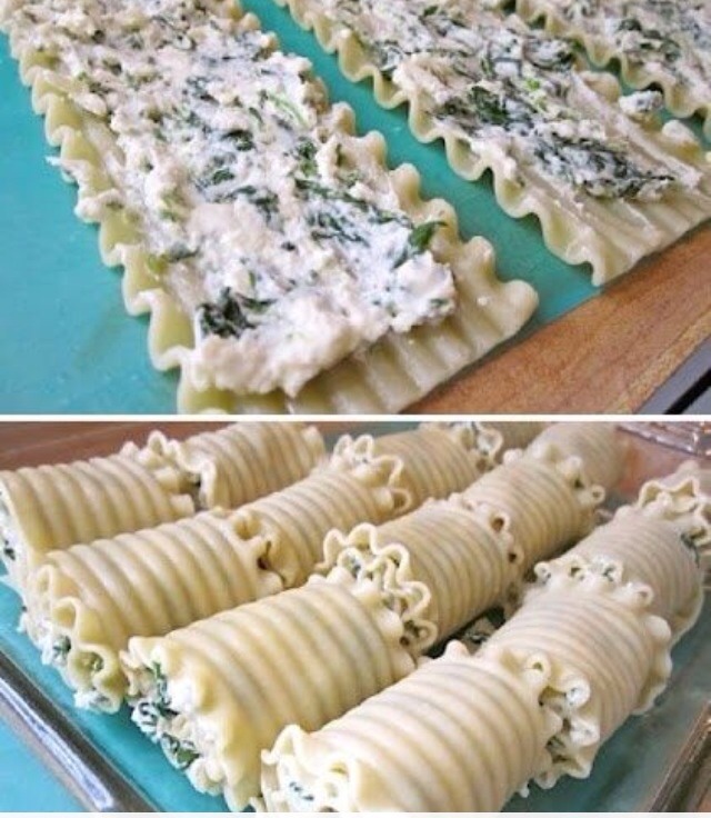Healthy Spinach Lasagna Rolls ❤️❤️❤️