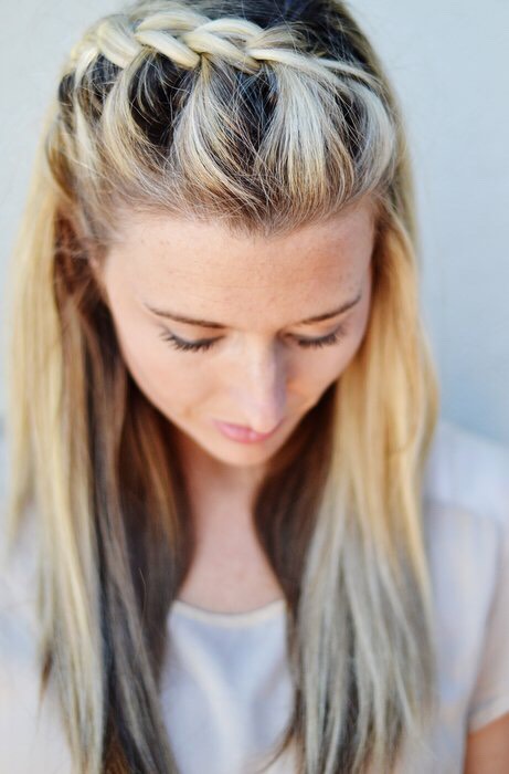 Half Upside French Braid Hairstyle. Step By Step. 😍