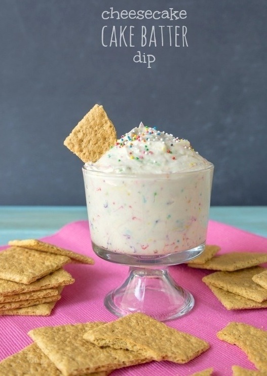 7. Cheesecake Cake Batter Dip