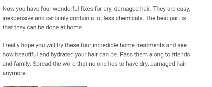 Restoritive Dry Hair Masks!
