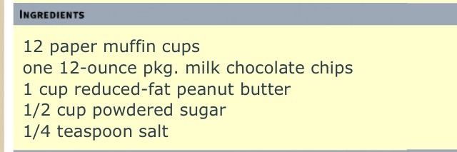 Peanut Butter Cup Recipe 