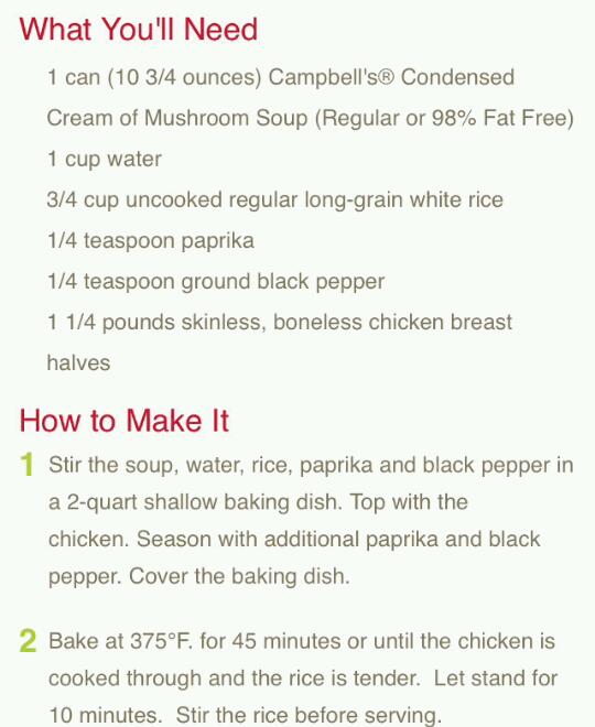 one dish chicken and rice bake