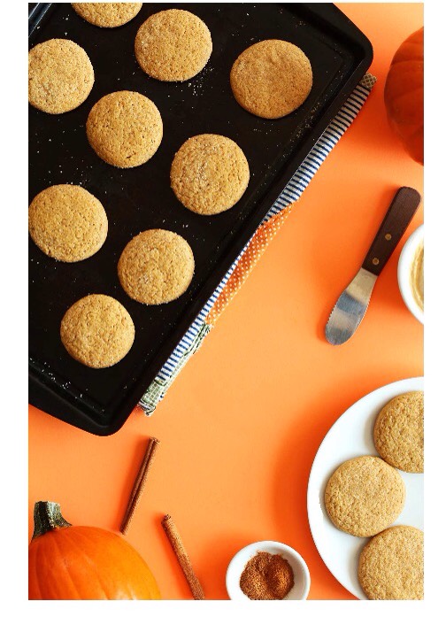 Vegan Pumpkin Sugar Cookies