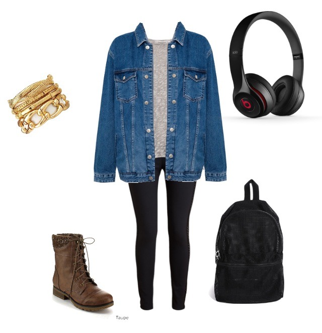 3⃣ Cold day
Jeans vest : Pull&Bear
Legging : (any black leggings)
Shirt : Pull&Bear
Shoes : OVERSTOCK.COM
🎀 Accesories :
Back pack : Asos.com or Pull&Bear
Jewelry : Charlottrusse.com
Headphones : Beats by Dr.Dre