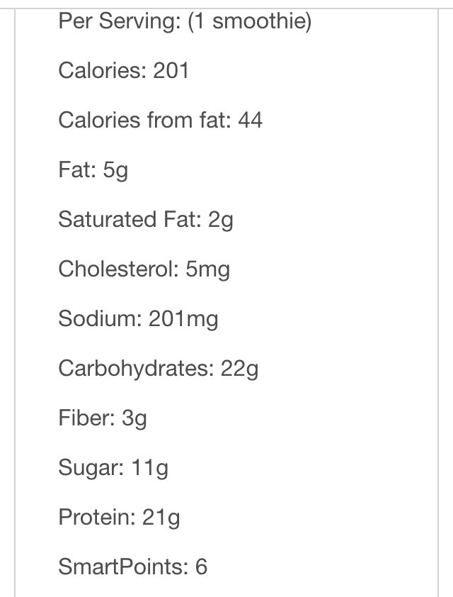 Chocolate Banana Protein Smoothie 