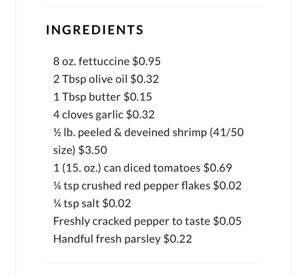 Spicy Shrimp Tomato Pasta 