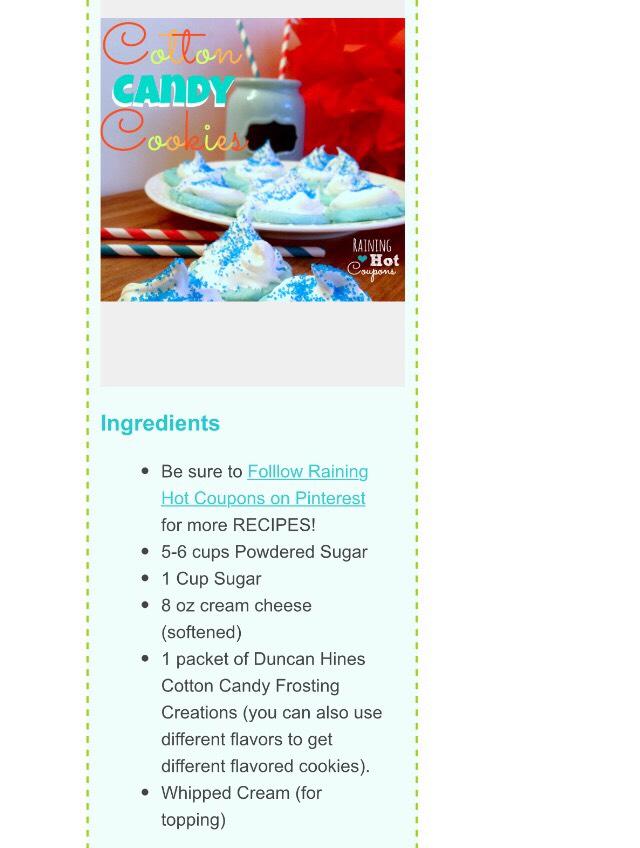 Cotton Candy Cookies Recipe💙💗