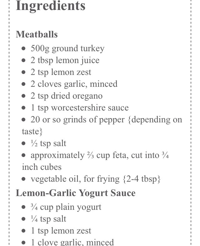 Feta Stuffed Greek Meatballs With Lemon Garlic Yogurt Sauce 