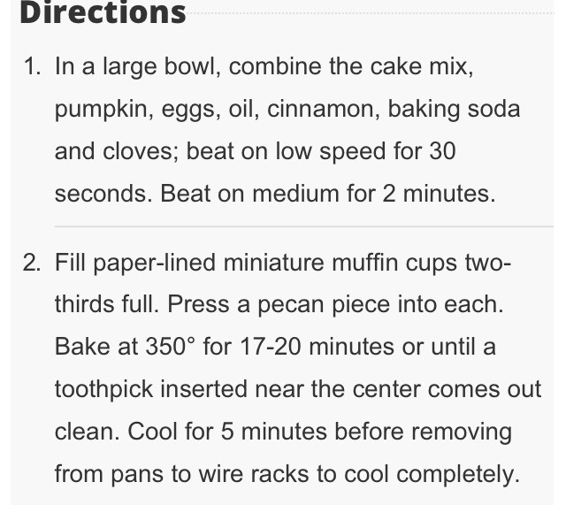 Mini Pecan Pumpkin Muffins