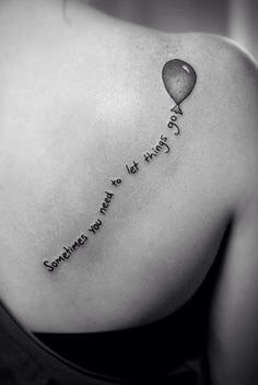 “Sometimes you need to let things go”