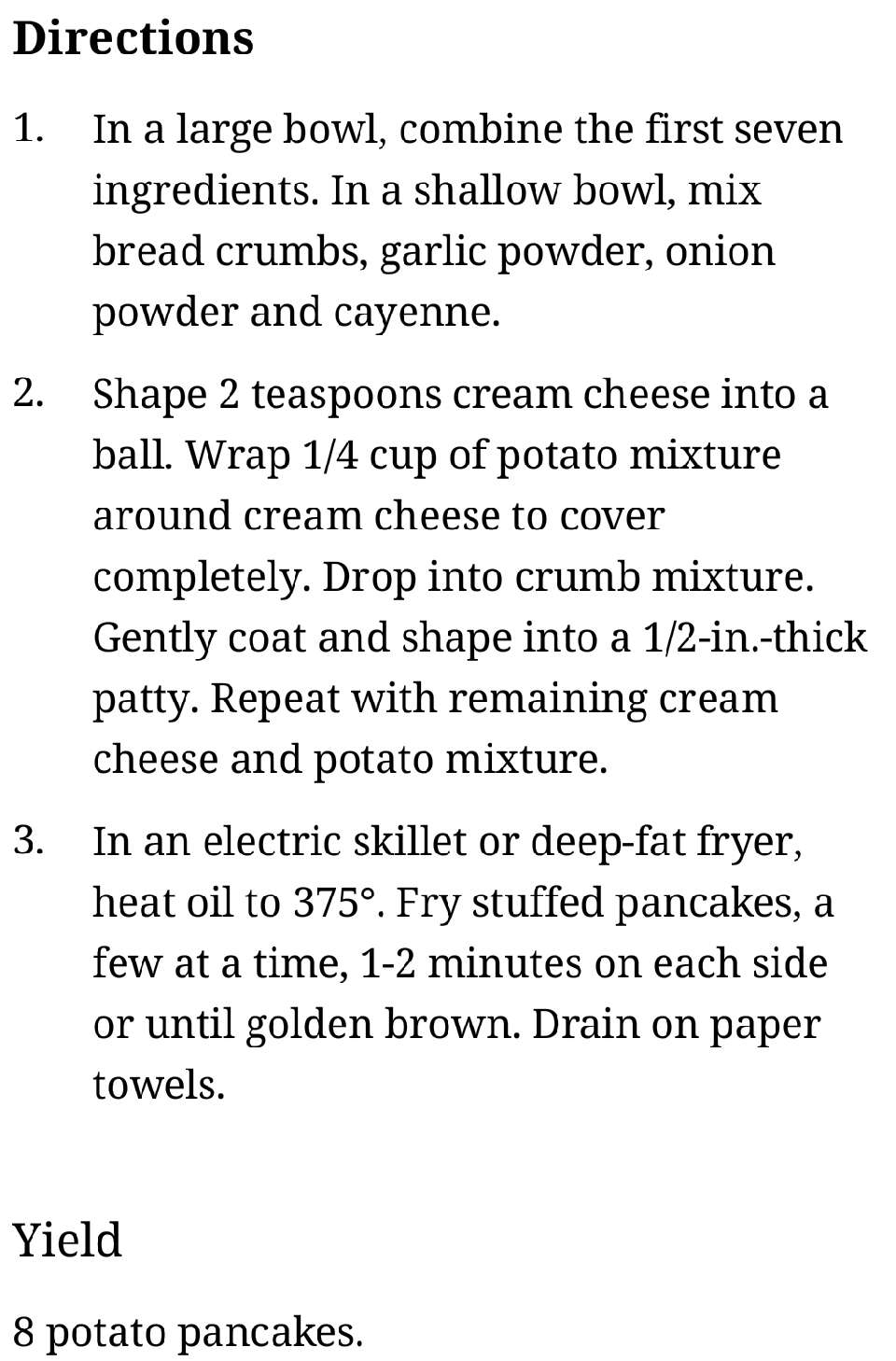 Loaded Stuffed Potato Pancakes!
