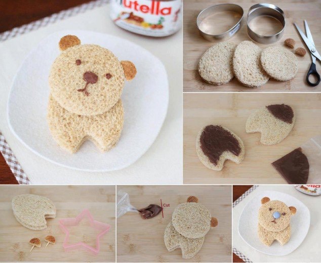 Cute bear bread 