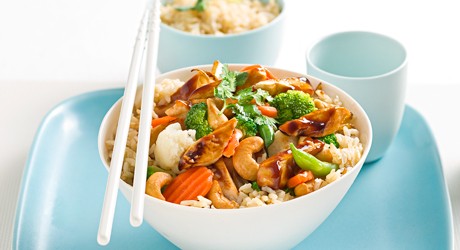 stir fry π
chicken, brown rice and whatever veggies you like
π½π
π