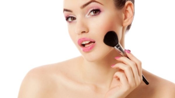 Heart-shaped Face/Oval: Avoid too much blush, you don't want to much makeup on the area where your cheeks are, remember, heart-shaped faces already high cheekbones. Just apply a light amount of a soft pink blush on your face. If you already have rosy cheeks, you probably don't need blush.