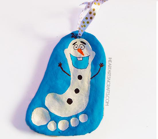 Frozen Olaf Salt Dough Ornament