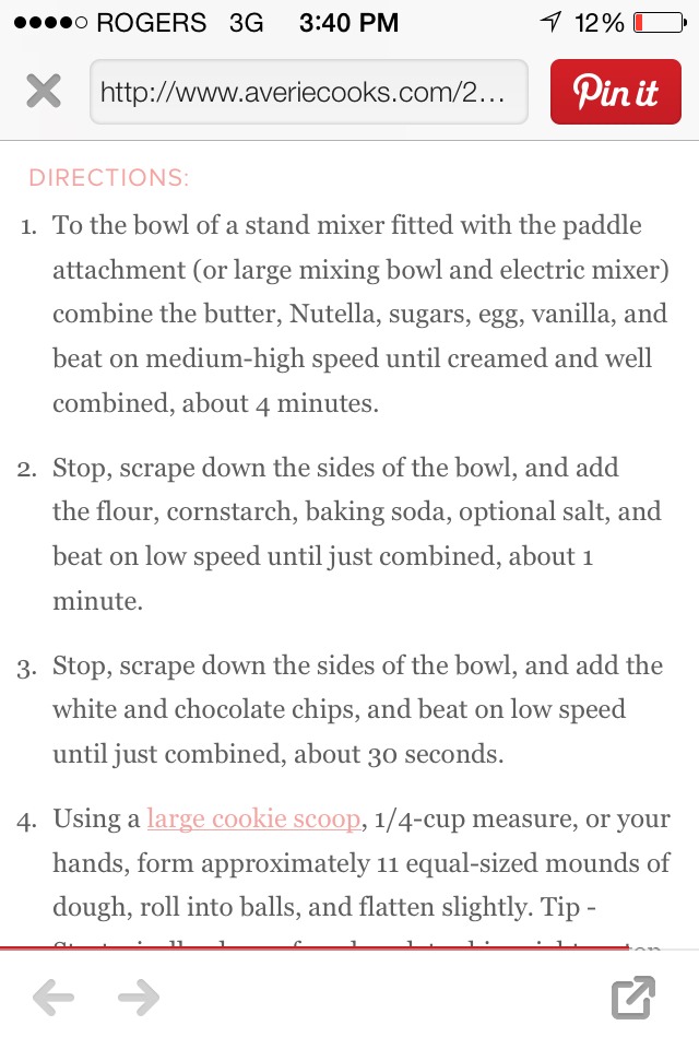Soft And Chewy Nutella White Chocolate Chip Cookies!
